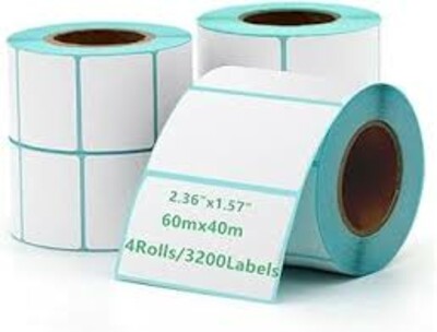 30x15 Direct Thermal, 1up, 1000pcs Labels Roll